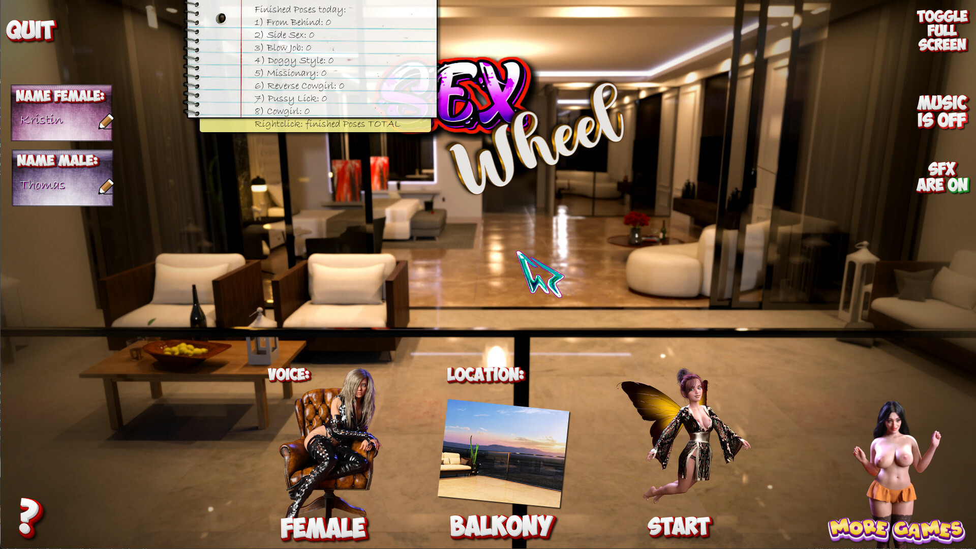 Sex Wheel - An Erotic Game в Steam