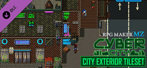 RPG Maker MZ - Cyber City: Exterior Tiles