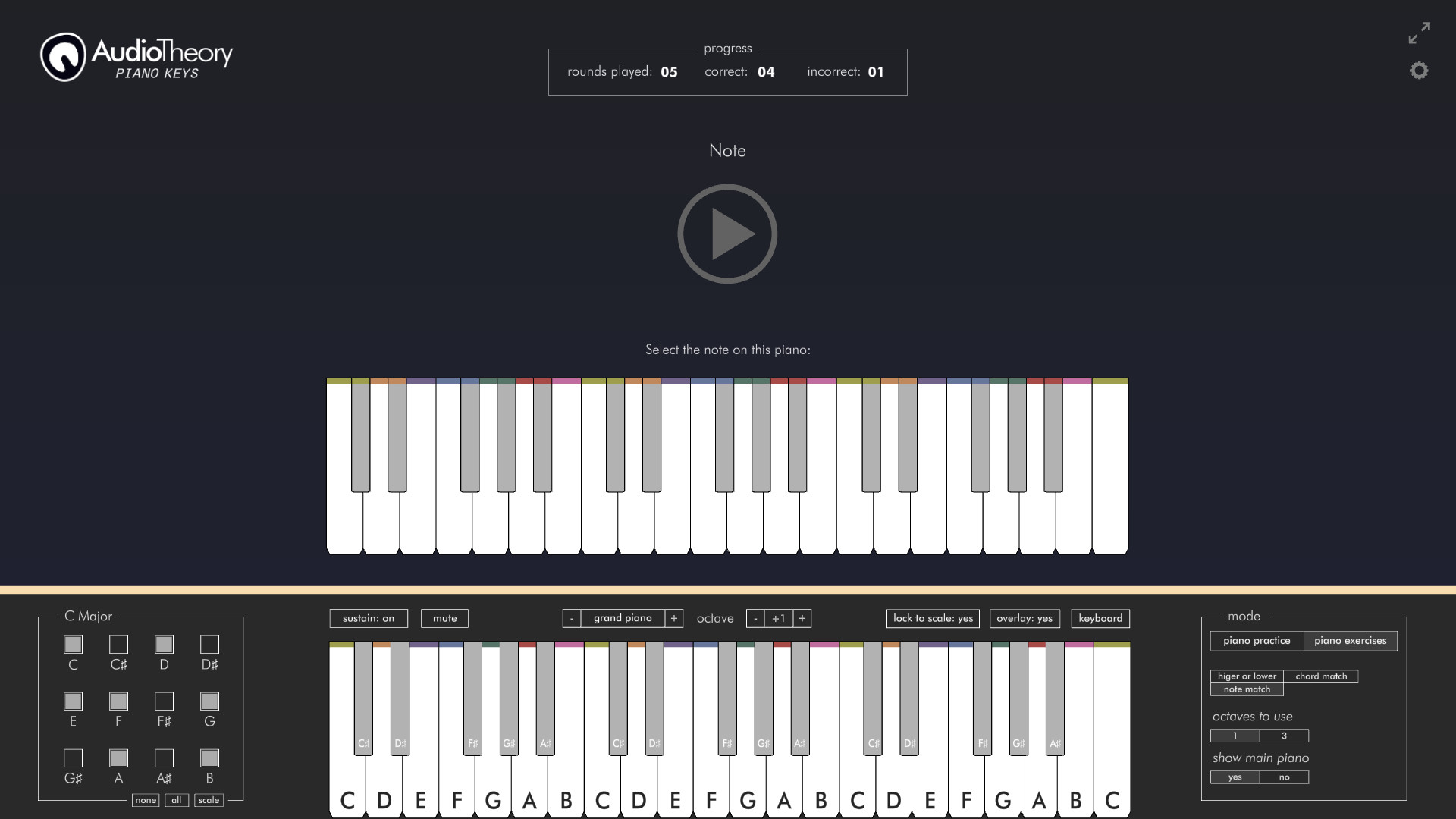 AudioTheory Piano Keys в Steam