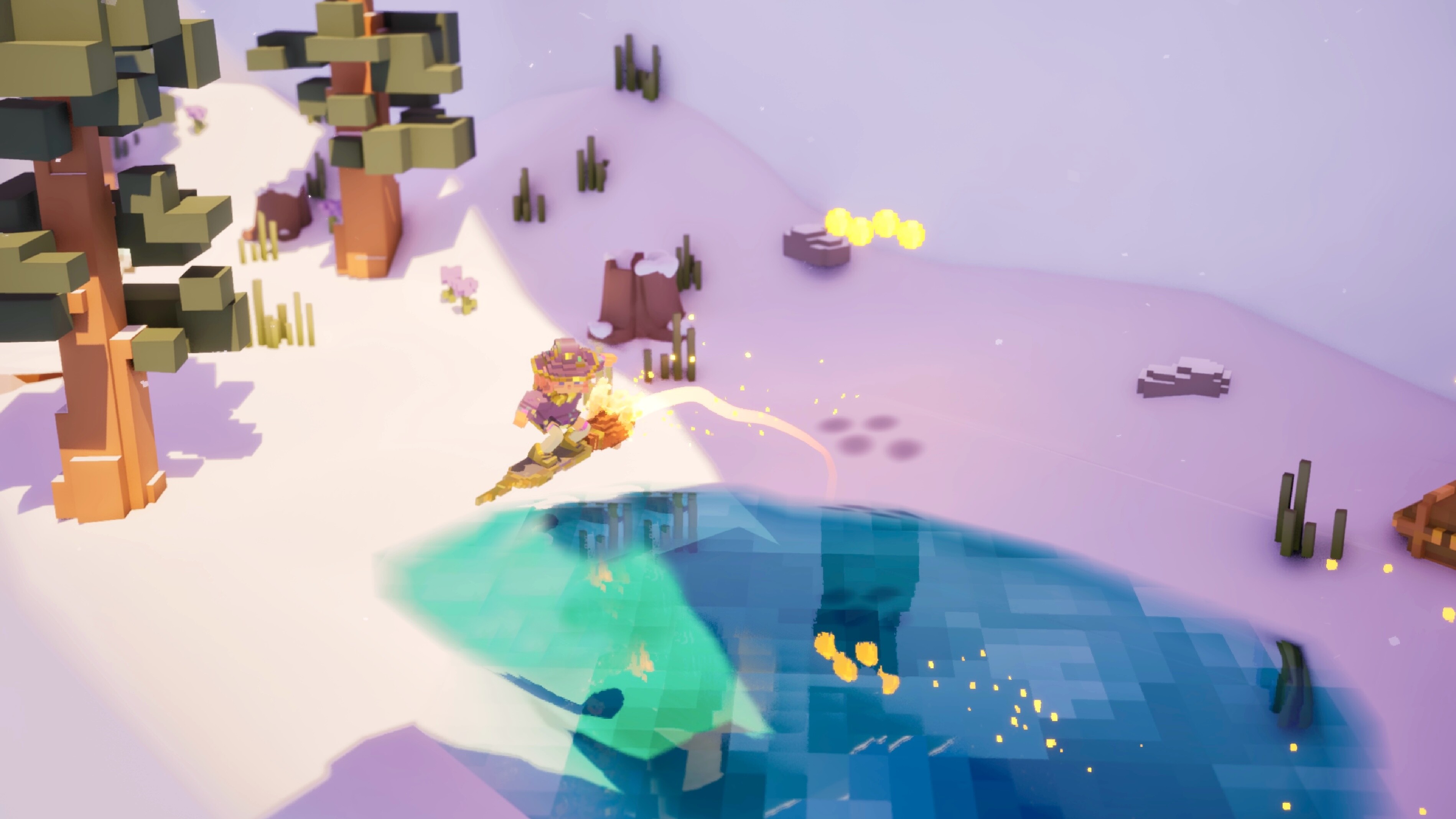 ILA's visual style will remind you a bit of Minecraft and its lego aesthetics. It's simply beautiful and dreamy!