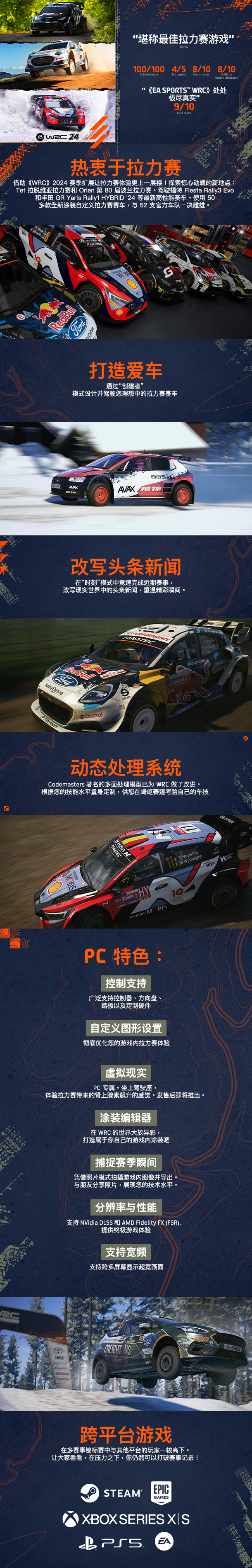 EA SPORTS WRC游戏特色