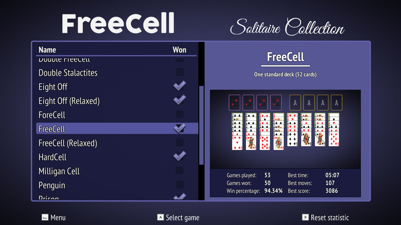 FreeCell Solitaire Collection в Steam