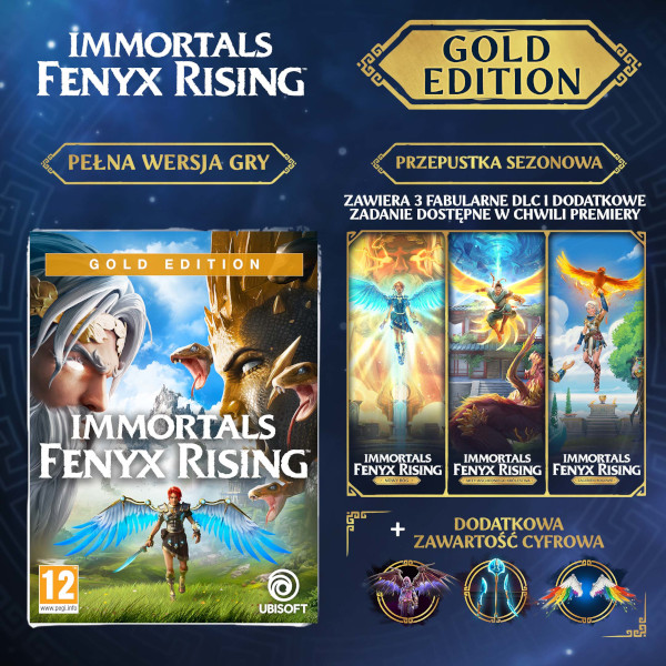 zawartość edycji gold w grze Immortals: Fenyx Rising Gold Edition