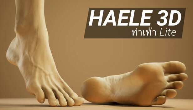 HAELE 3D - Feet Poses Lite - Drawing References