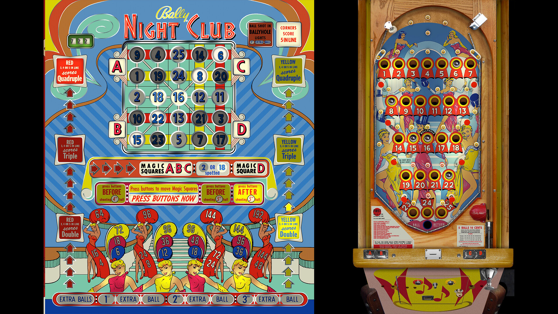 Bingo Pinball Gameroom Bally Night Club on Steam