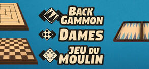 Backgammon + Jeu de dames + Jeu du moulin