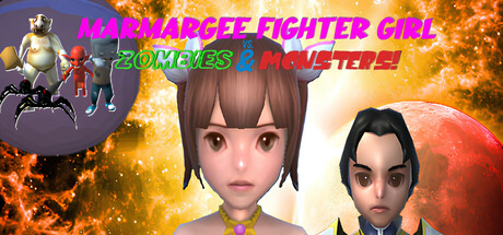 Marmargee Fighter Girl vs. Zombies & Monsters! Cover Image