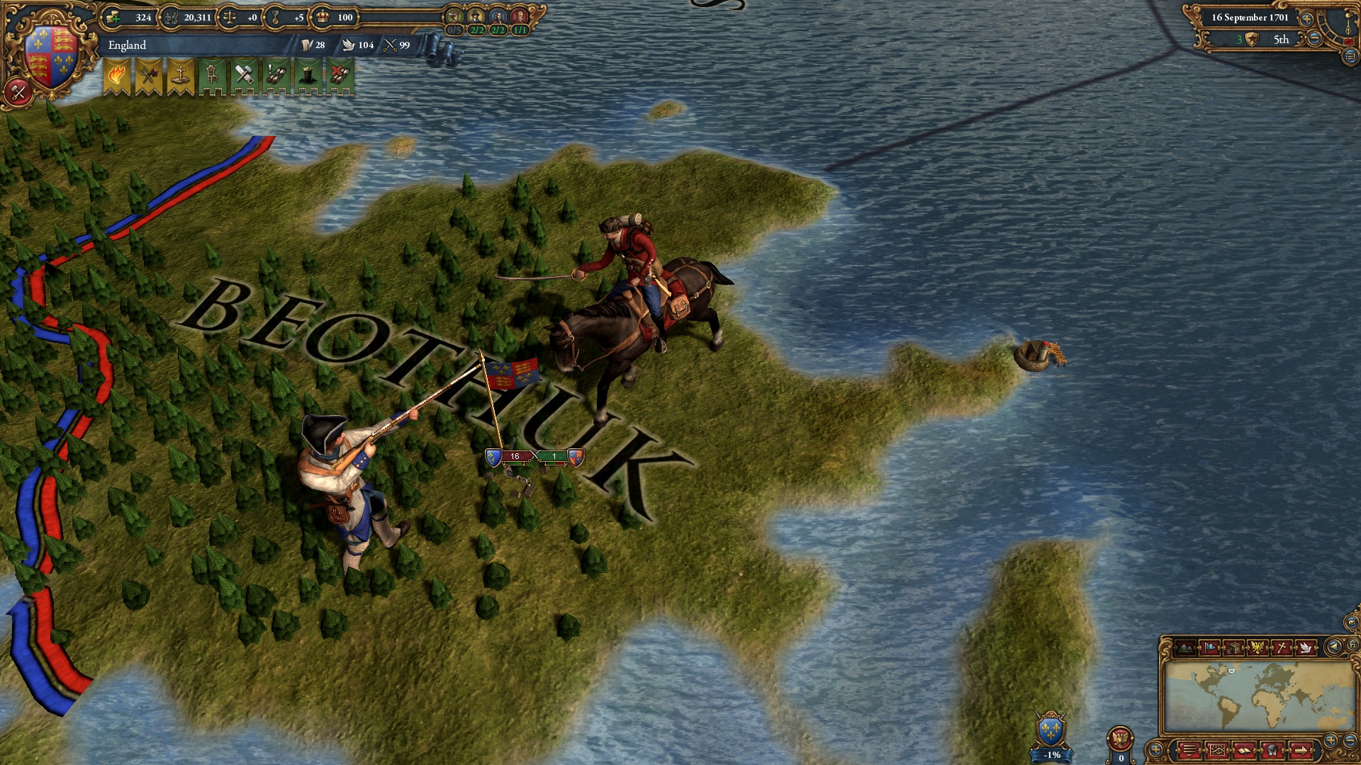 Europa Universalis IV: Colonial British and French Unit pack