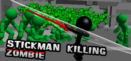 Stickman Killing Zombie Logo