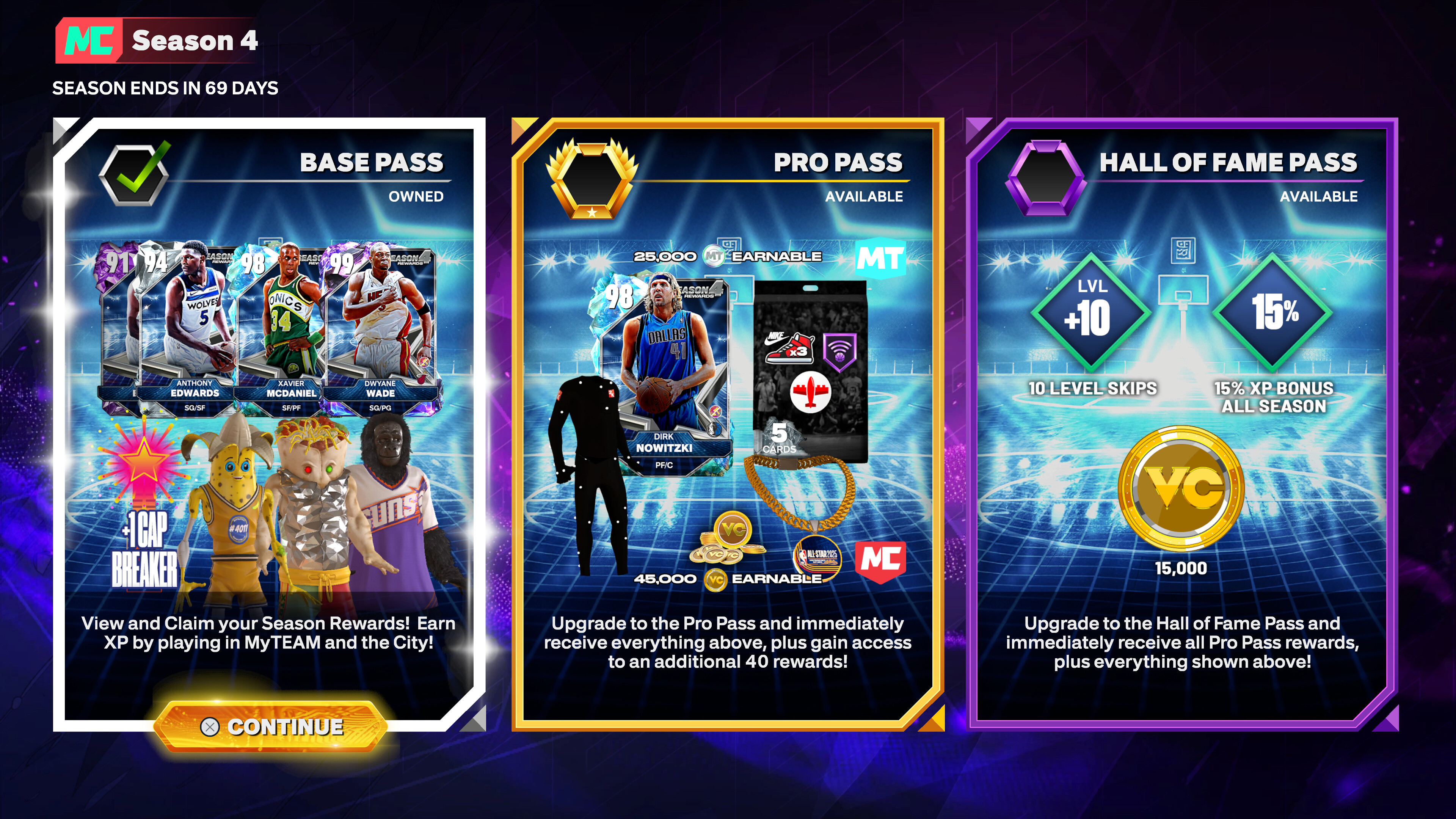 NBA 2K25 Hall of Fame Pass Season 4 Screenshots · SteamDB