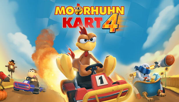 Save 10% on Moorhuhn Kart 4 on Steam