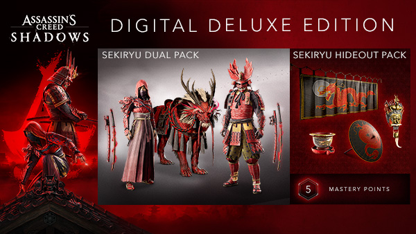 Conteúdo da Edição Deluxe do Assassin's Creed Shadows