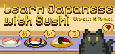 Learn Japanese Kana & Vocab with Sushi Cover Image