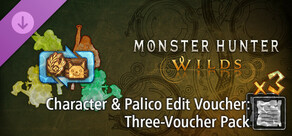 Monster Hunter Wilds - Character & Palico Edit Voucher: Three-Voucher Pack