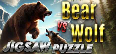 Bear vs. Wolf Jigsaw Puzzle Cover Image