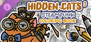 HIDDEN CATS 3: Steampunk - Coloring Book