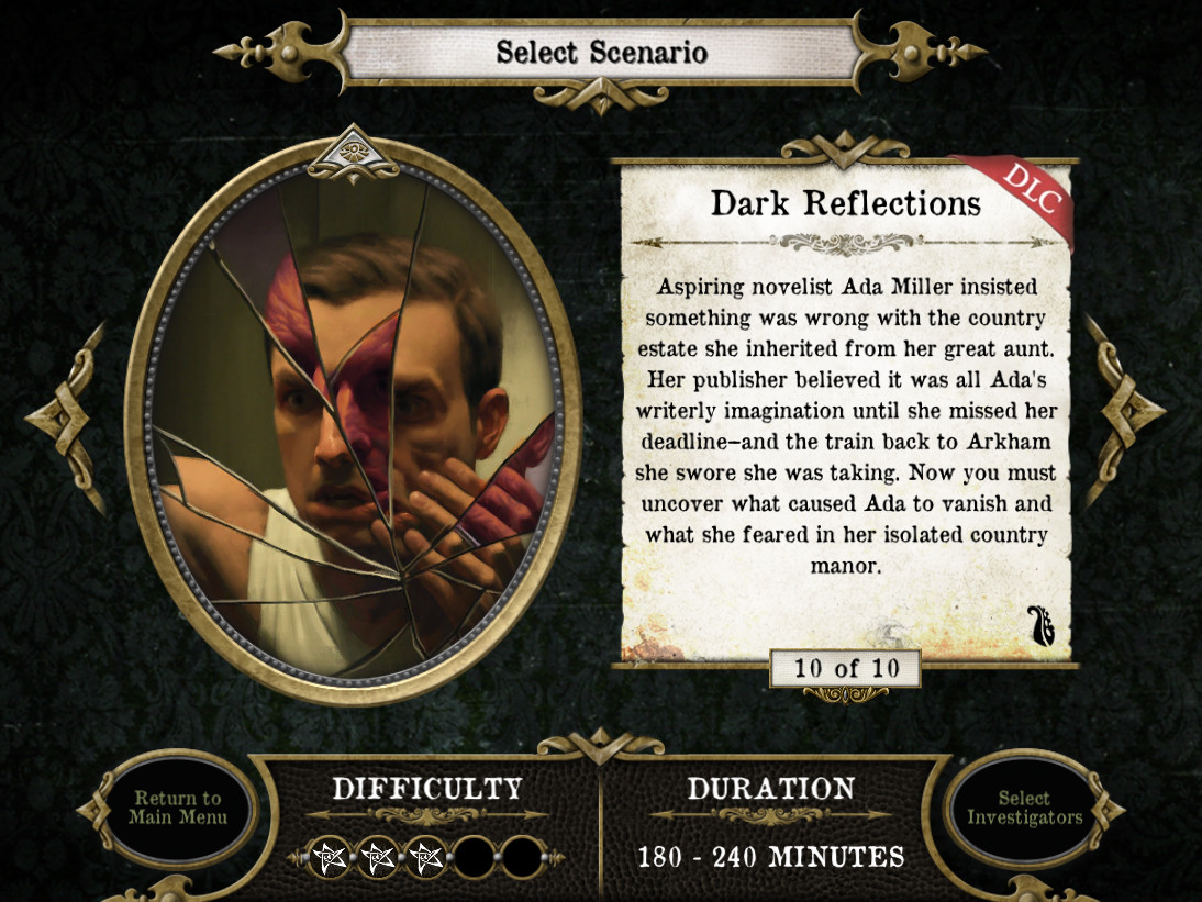 Mansions of Madness - Dark Reflections в Steam