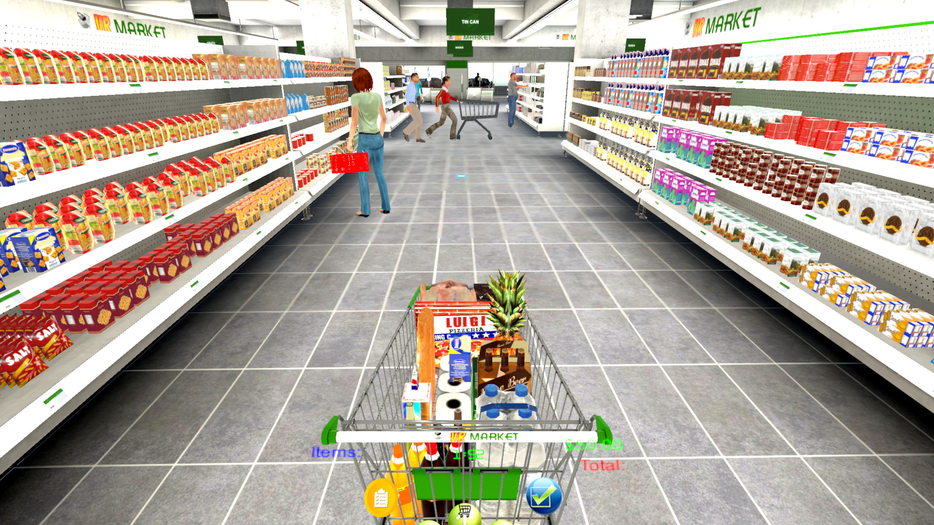 Supermarket VR and mini-games в Steam