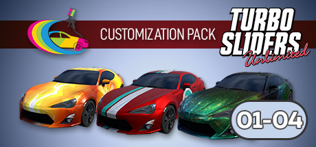 Turbo Sliders Unlimited Customization Bundle 01-04 banner image