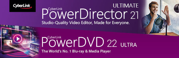 CyberLink PowerDirector 21 Ultimate + PowerDVD 22 Ultra on Steam