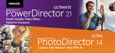 CyberLink PowerDirector 21 Ultimate + PhotoDirector 14 Ultra banner image