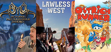 3 in 1  Lawless West + Ostrich Runner + Viy: Retold Story banner image