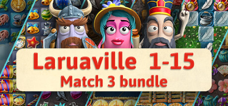 Laruaville all 15 games Match 3 bundle banner image