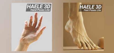 HAELE 3D - Hand & Feet Poser - Lite - Anatomy Drawing Reference Poses banner image