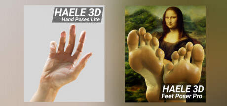 HAELE 3D - Feet Pro & Hand Lite - Anatomy Drawing Reference Poses banner image