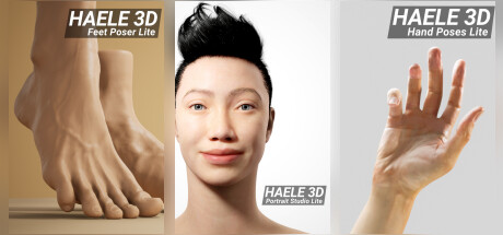 HAELE 3D - Lite Complete - Anatomy Drawing References for Artists banner image