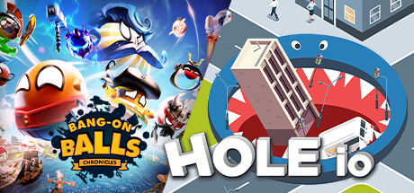 Bang-On Balls: Chronicles + Hole io banner image