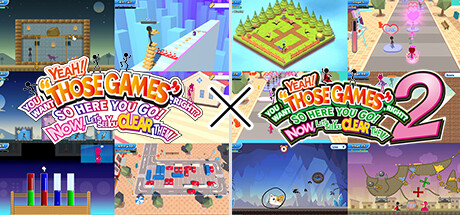 YEAH! YOU WANT "THOSE GAMES," RIGHT? SO HERE YOU GO! NOW, LET'S SEE YOU CLEAR THEM! 1+2 banner image