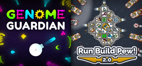 Roguelike Action Shooters: 🔬 Genome Guardian × Run Build Pew! 🛰 banner image