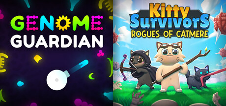 Survival Roguelikes: 🧬 Genome Guardian × Kitty Survivors: Rogues of Catmere 🐱‍👤 banner image