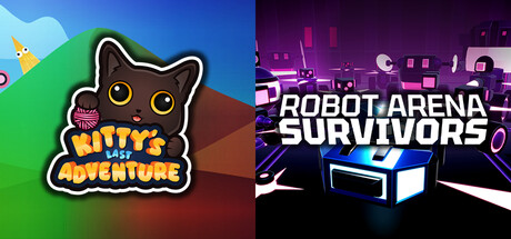 😻 Kitty's Last Adventure × Robot Arena Survivors 🤖 banner image