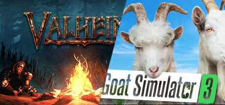 Valheim x Goat Simulator 3 banner image