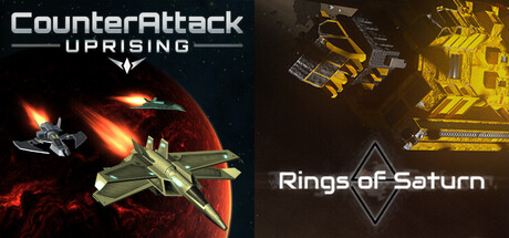 Space Flight and Fight - CounterAttack: Uprising × ΔV: Rings of Saturn banner image