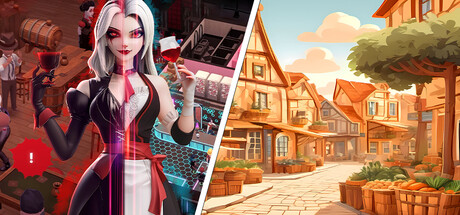 Blood Bar Tycoon & Old Market Simulator banner image