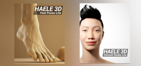 HAELE 3D - Foot and Face Lite Anatomy Drawing References banner image