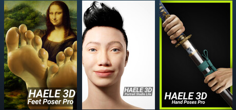 HAELE 3D - Latest Releases - Human Anatomy References for Artists banner image