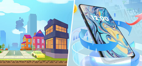 Mad Smartphone Tycoon & Cardboard Town banner image