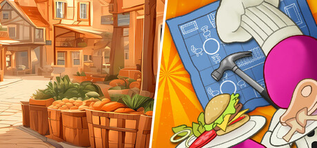 Old Market Simulator & PlateUp! banner image