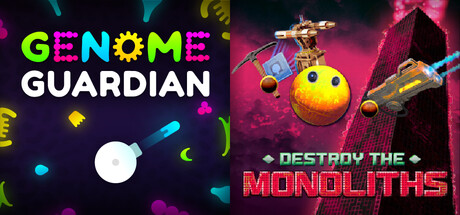 🧬 Genome Guardian × Destroy the Monoliths 😶: Sci-fi Roguelikes banner image