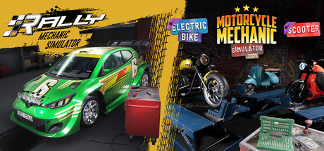 Rally Mechanic & Motorcycle Mechanic Simulator (+DLC) banner image