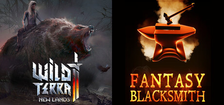 🗡️ Wild Terra 2 × Fantasy Blacksmith 🔨: Medieval simulators about sword crafting banner image