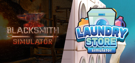 Laundry Store and Blacksmith Simulators banner image