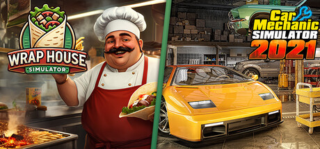Wrap House Simulator and Car Mechanic Simulator 2021 banner image