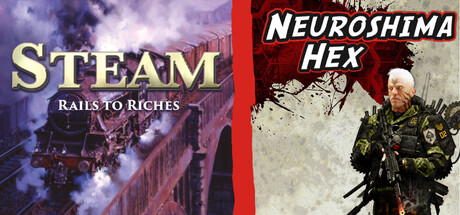 [TIME-LIMITED]  ⬣ Neuroshima Hex & Steam: Rails to Riches 🚂 banner image