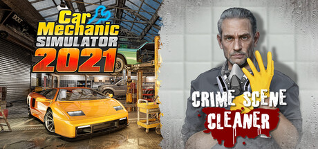 Car Mechanic Simulator 2021 and Crime Scene Cleaner banner image