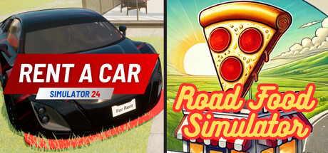 Road Food Simulator with Rent A Car Simulator 24 banner image